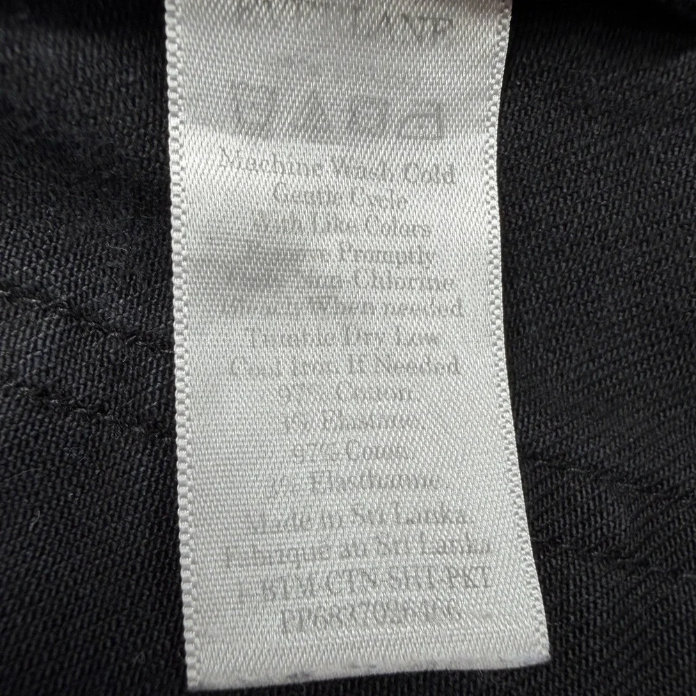 Everlane Women’s Black Chino Shorts High Rise Cotton Twill Sz 2 - Picture 7 of 7